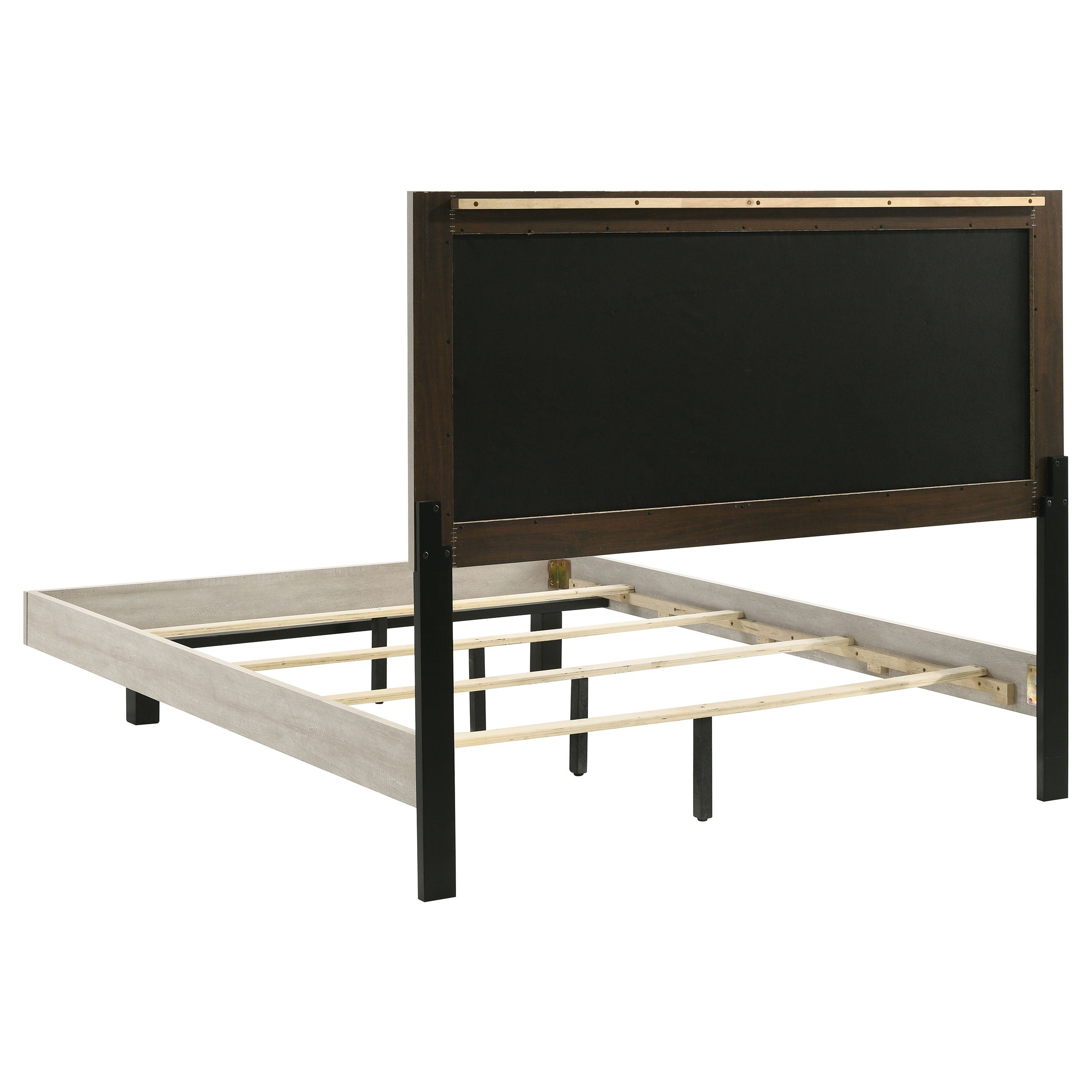 Trenton 54-inch Wood Panel Bed Rustic Cream