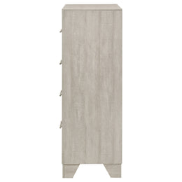 Trenton 4-drawer Bedroom Chest of Drawers Rustic Cream