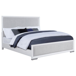 Gracemont 57-inch Panel Bed Grey and White