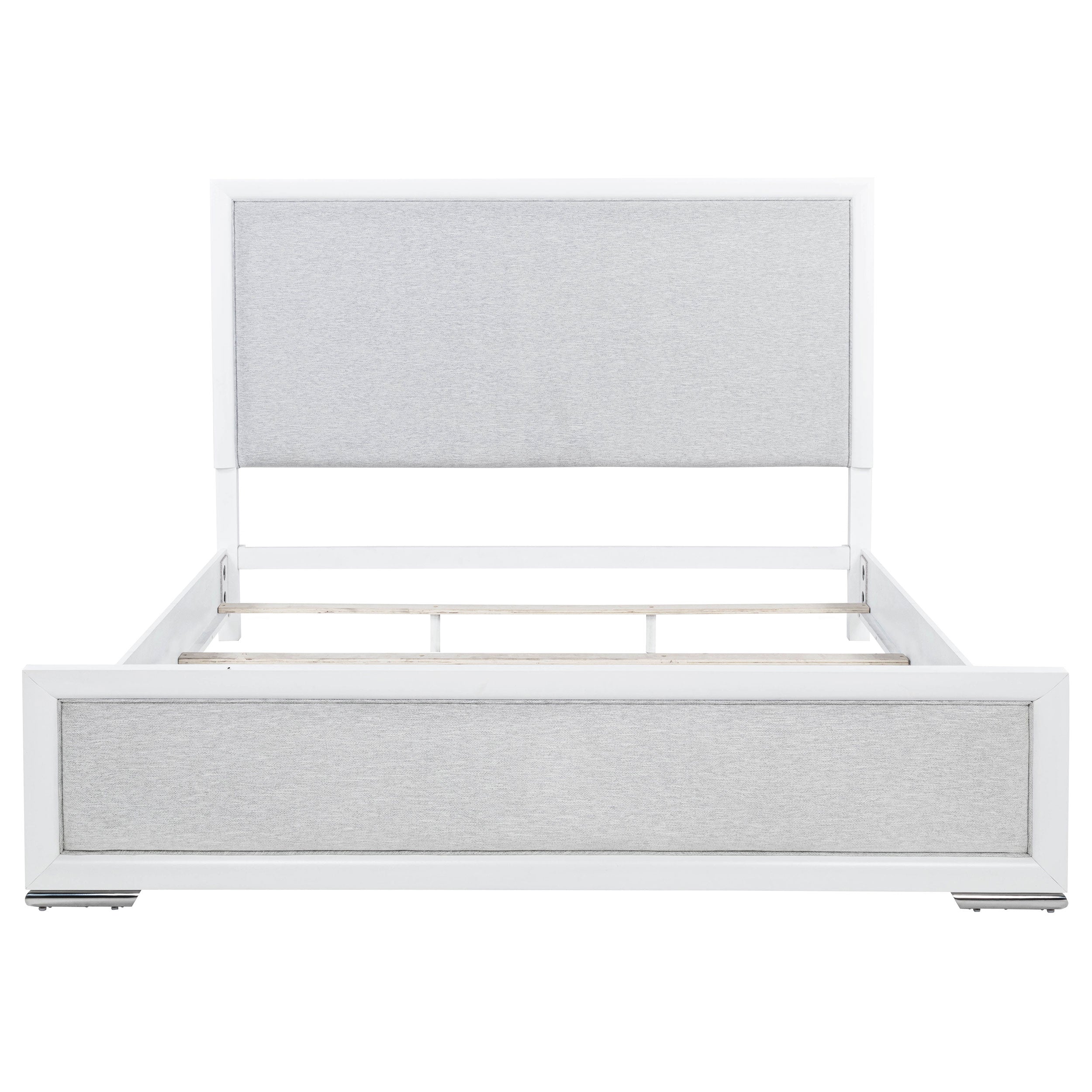 Gracemont 57-inch Panel Bed Grey and White