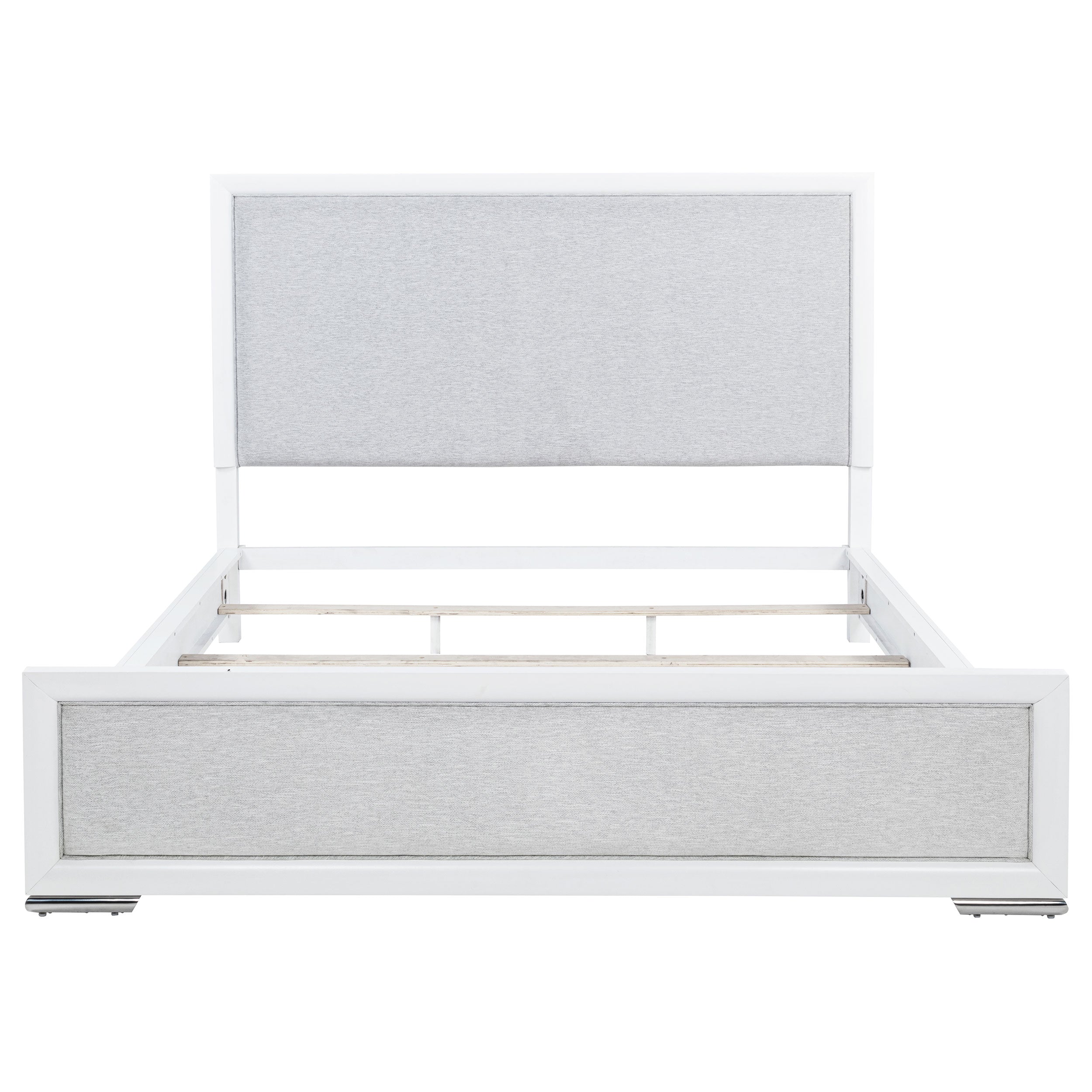 Gracemont 57-inch Panel Bed Grey and White