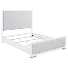 Gracemont 57-inch Panel Bed Grey and White