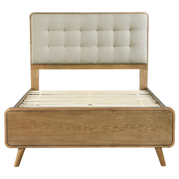 Robyn Wood California King Platform Bed Dark Walnut