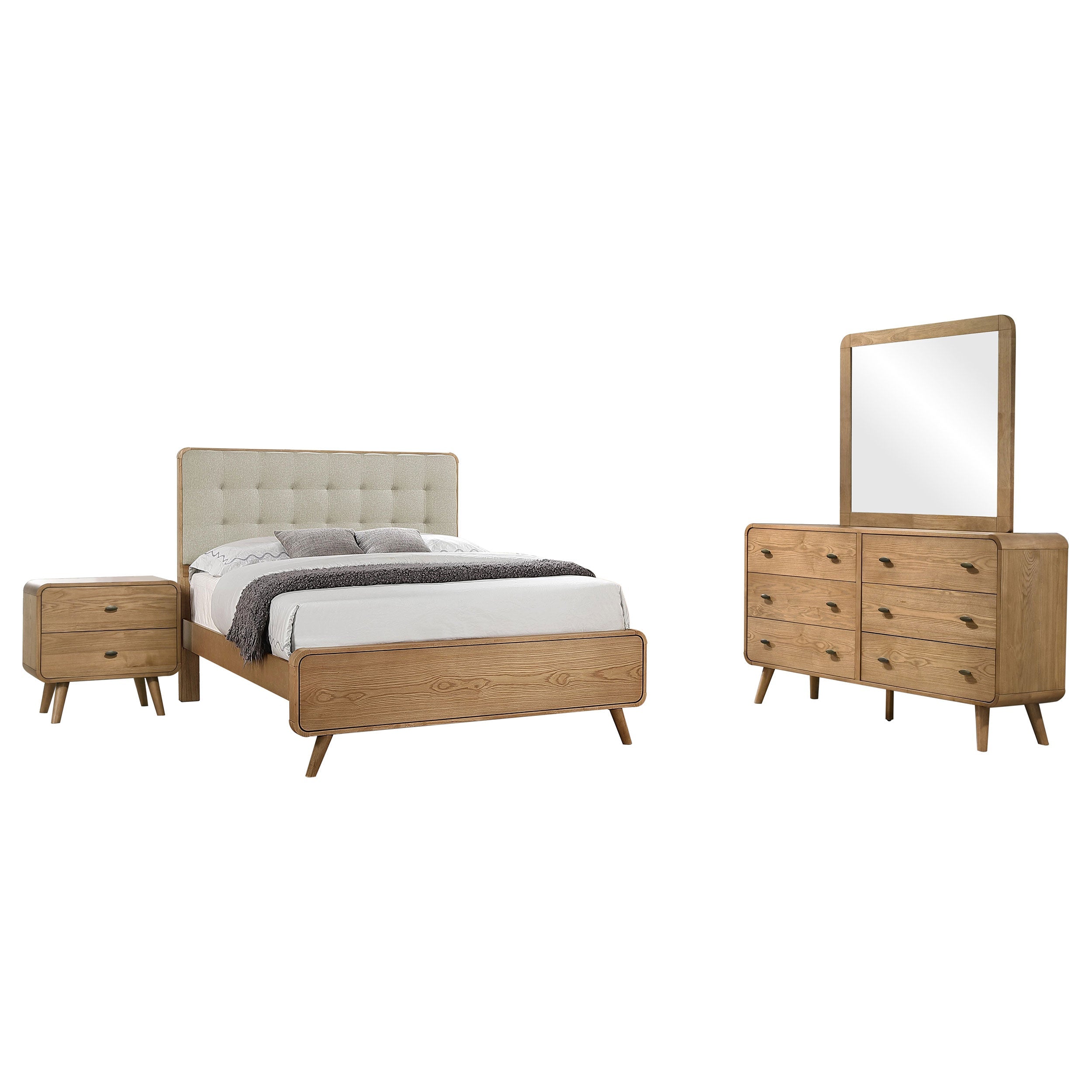 Robyn California King Bedroom Set Dark Walnut