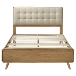 Robyn Wood California King Platform Bed Dark Walnut