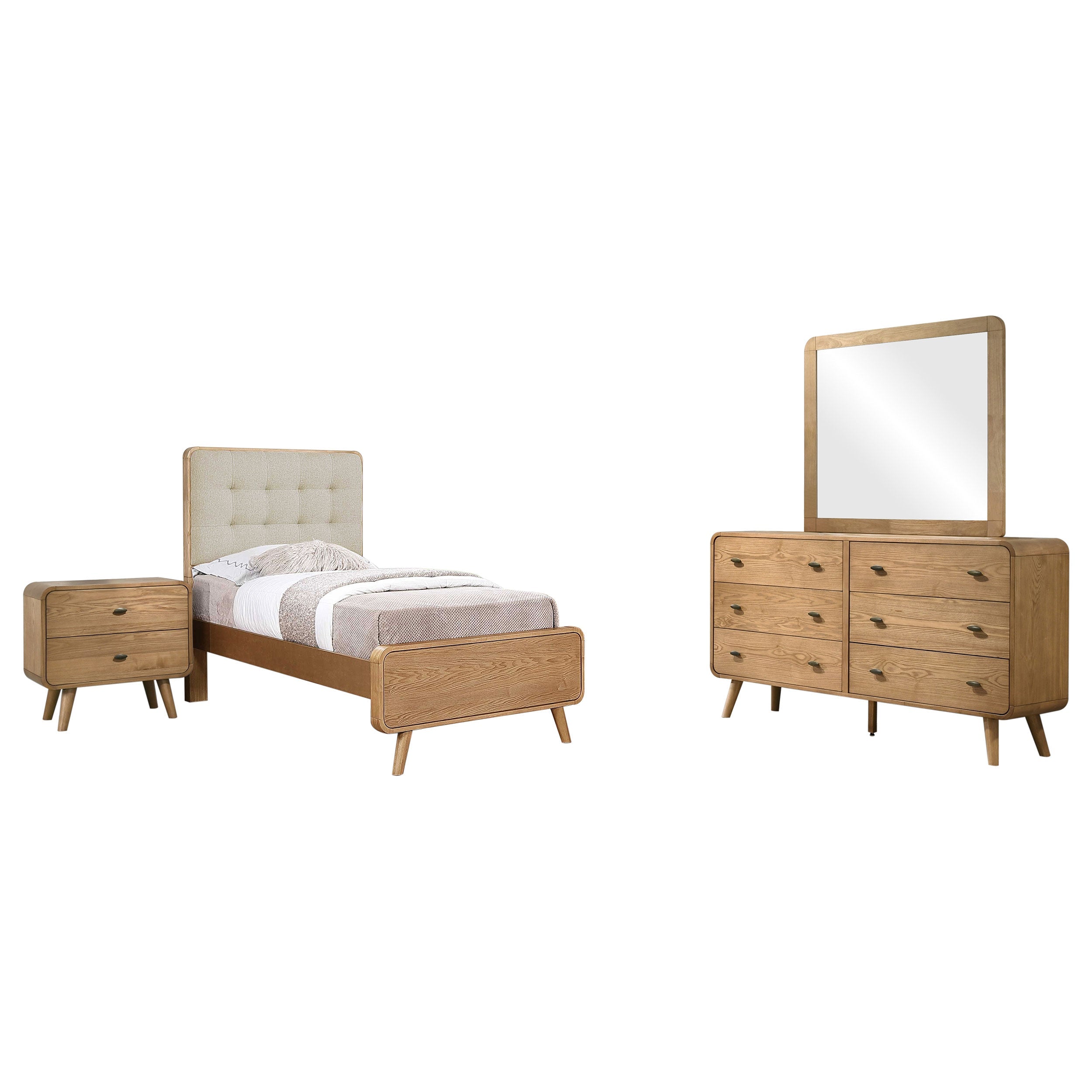 Robyn California King Bedroom Set Dark Walnut