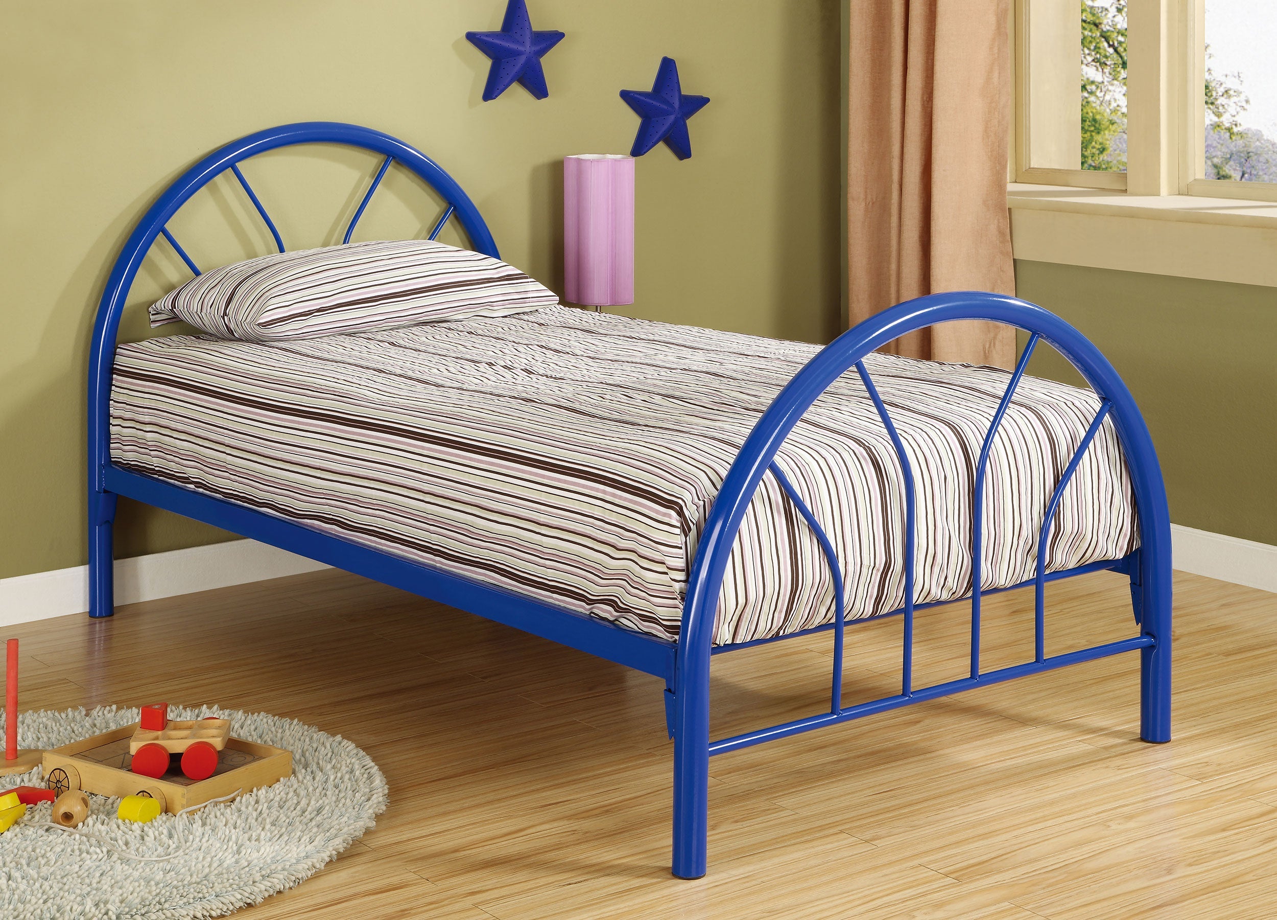 Marjorie Metal Open Frame Bed Black