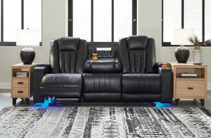 Center Point REC Sofa w/Drop Down Table