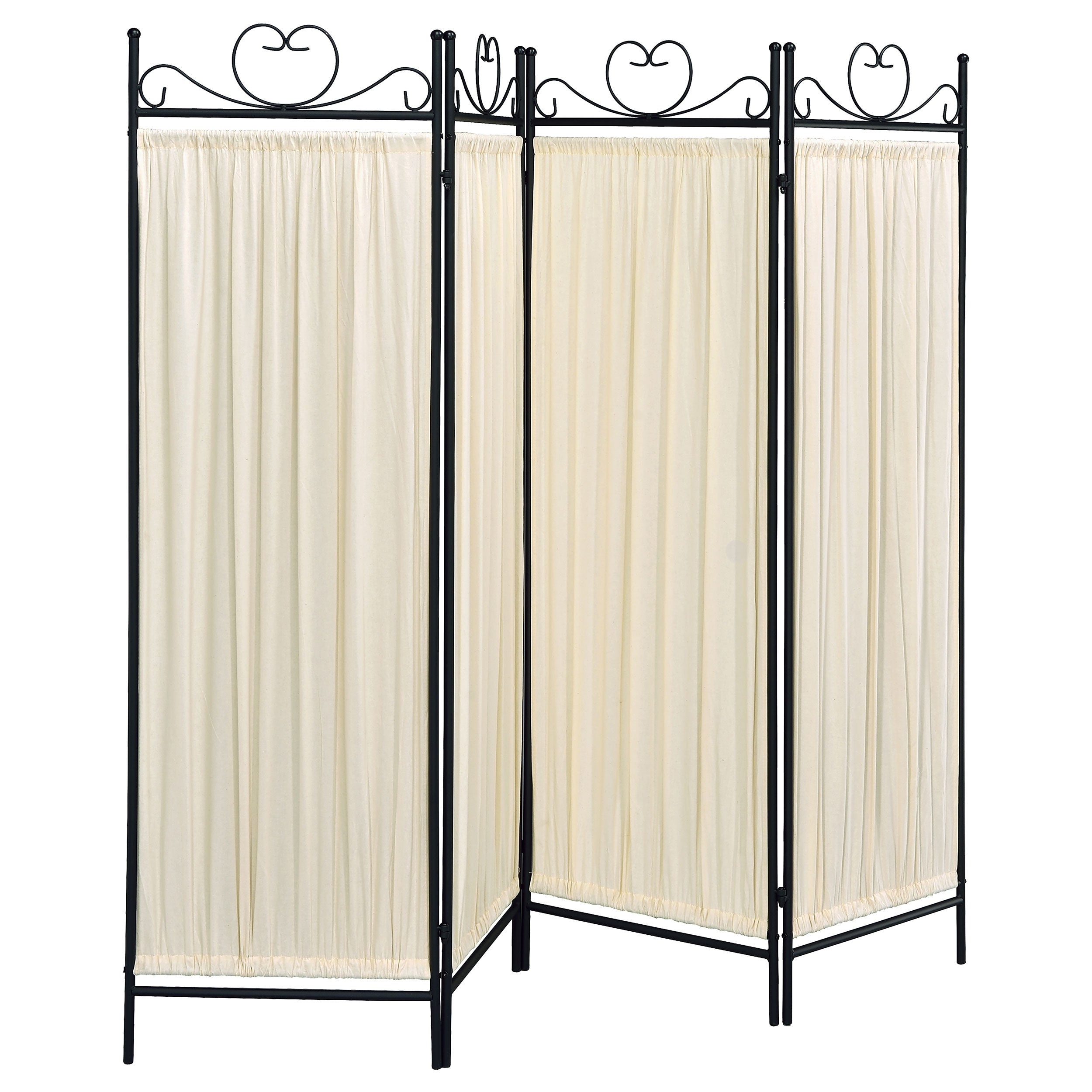 Dove 4-Panel Room Divider Folding Shoji Screen Beige
