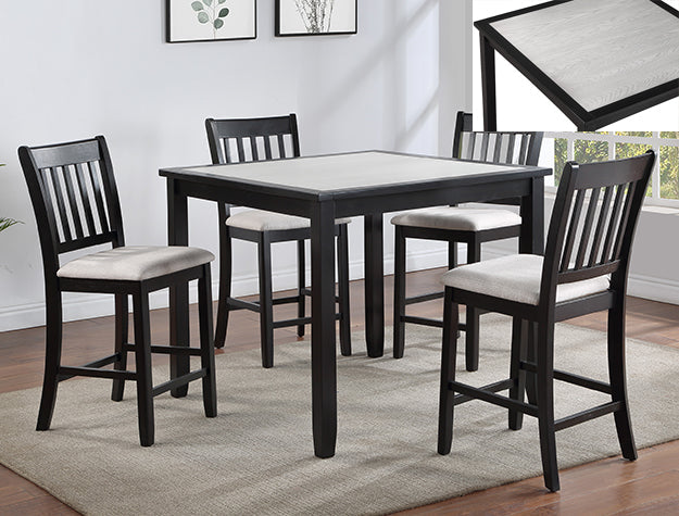Henderson 5Pk Counter Dining Sets Drift Wood