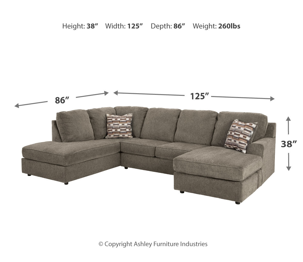 O'Phannon 2-Piece Sectional with Chaise / Ottoman