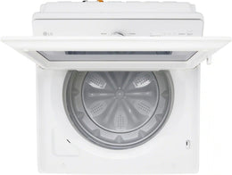 Package - LG - 5.0 Cu. Ft. High-Efficiency Smart Top Load Washer with Easy Unload and 7.3 Cu. Ft. Smart Electric Dryer with Sensor Dry - Alpine White