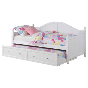 Julie Ann Wood Daybed with Trundle White