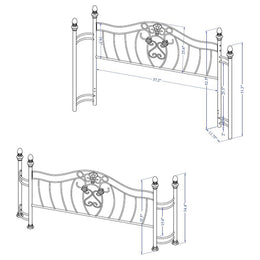 Sydney Headboard and Footboard Brushed Gold