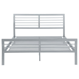Cooper Metal Open Frame Bed Silver