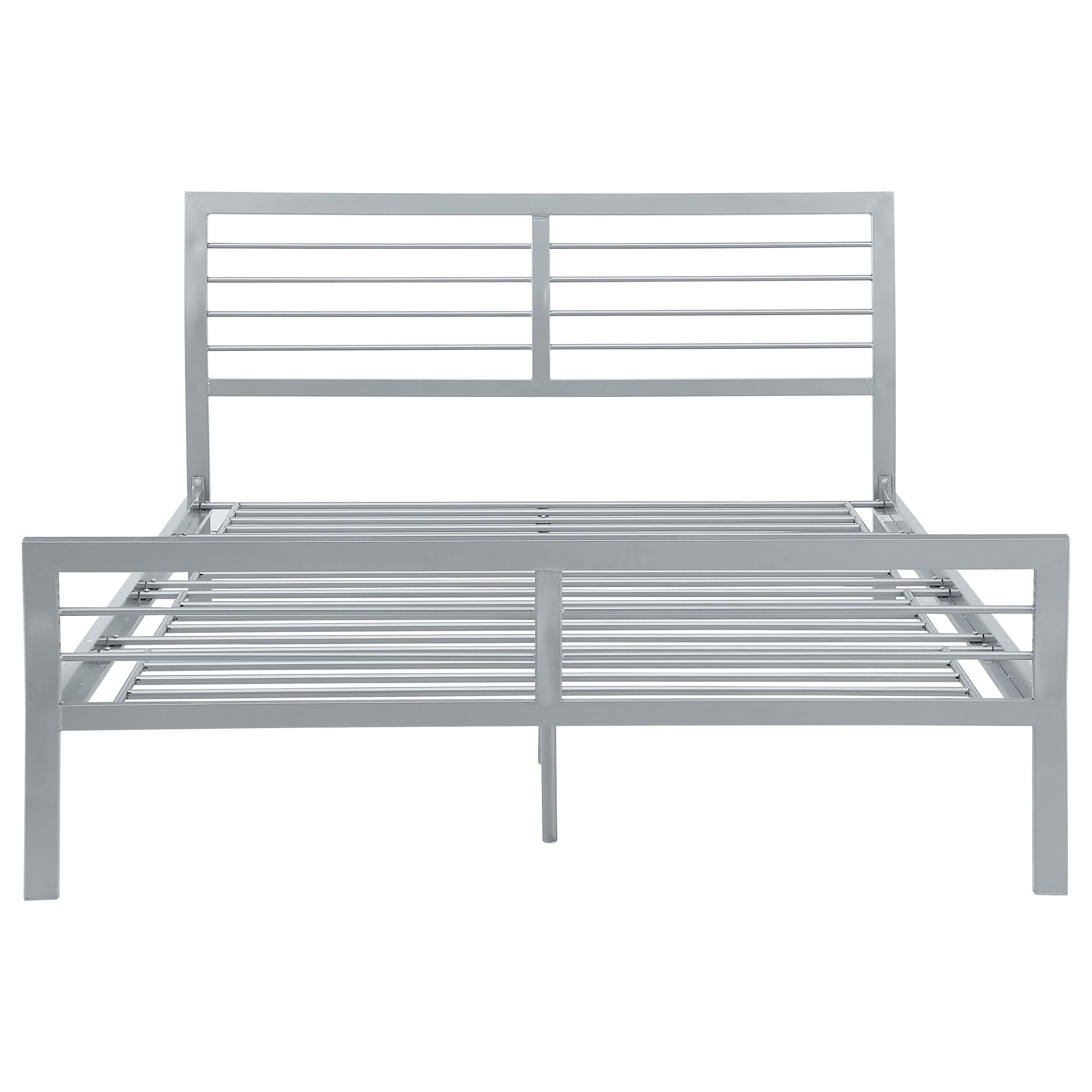 Cooper Metal Open Frame Bed Silver
