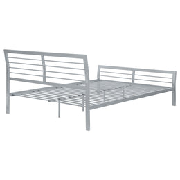 Cooper Metal Open Frame Bed Silver