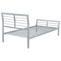 Cooper Metal Open Frame Bed Silver