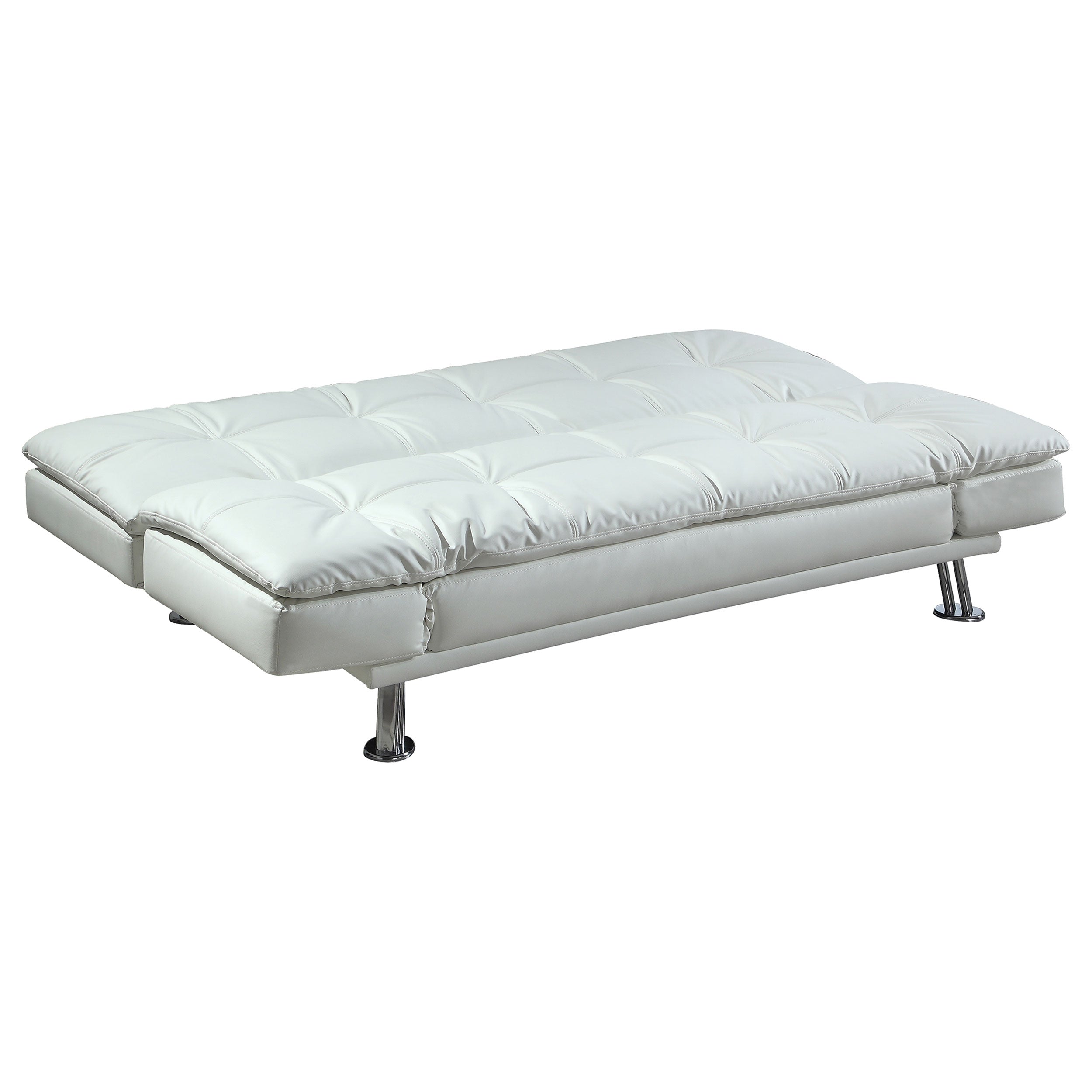 Dilleston Upholstered Tufted Convertible Sofa Bed Black