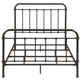 Livingston Metal California King Open Frame Bed Dark Bronze