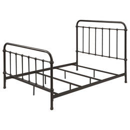 Livingston Metal California King Open Frame Bed Dark Bronze