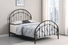 Rowan Metal Open Frame Bed Dark Bronze