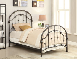 Rowan Metal Open Frame Bed Dark Bronze