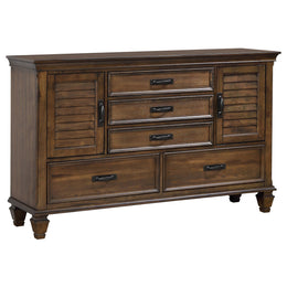 Devon California King Bedroom Set Beige and Oak