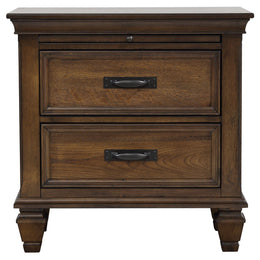 Devon California King Bedroom Set Beige and Oak