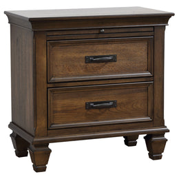 Devon California King Bedroom Set Beige and Oak