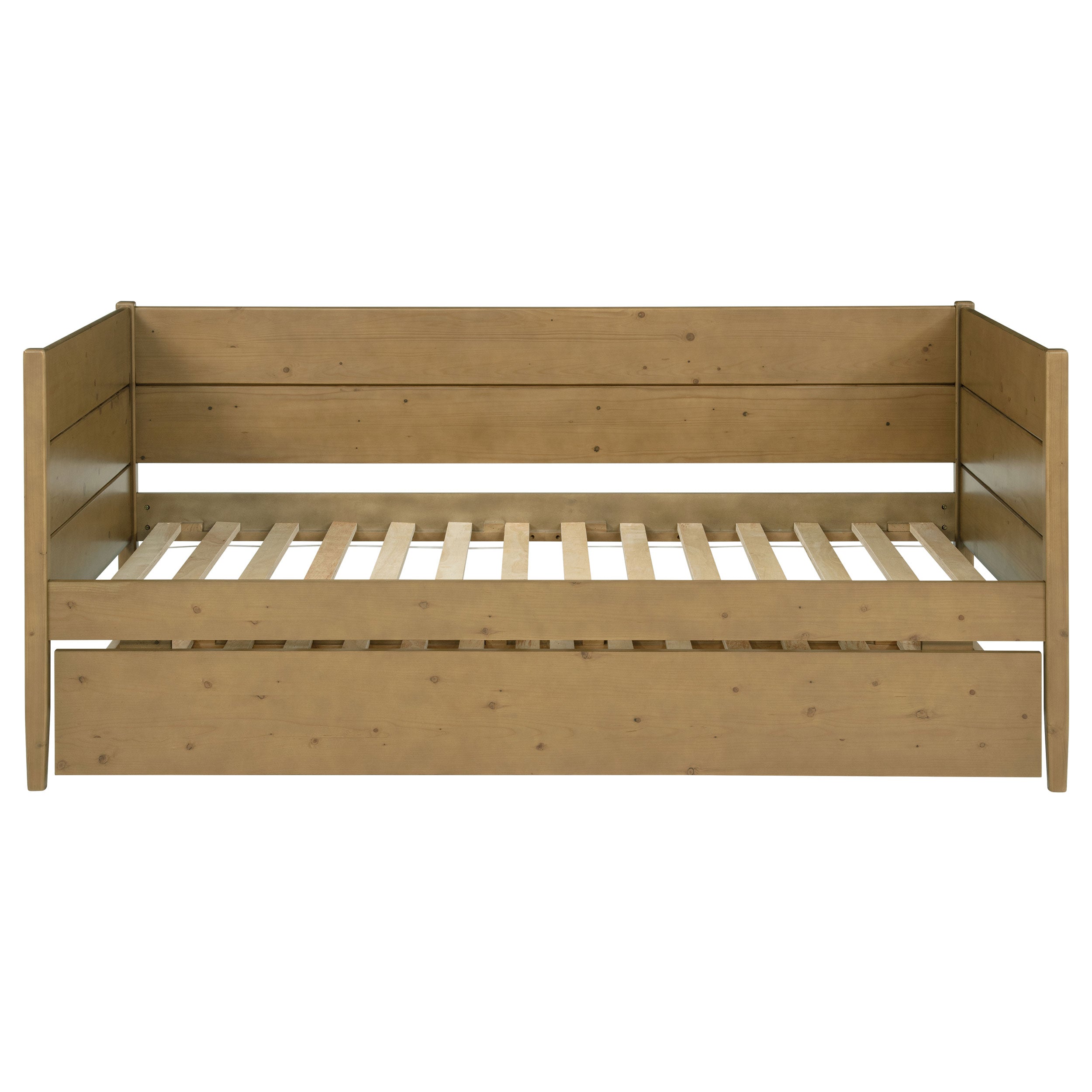 Calinda Wood Daybed With Trundle Natural