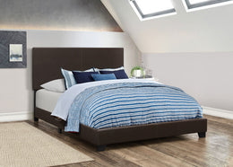 Dorian Fabric Upholstered Panel Bed Cream