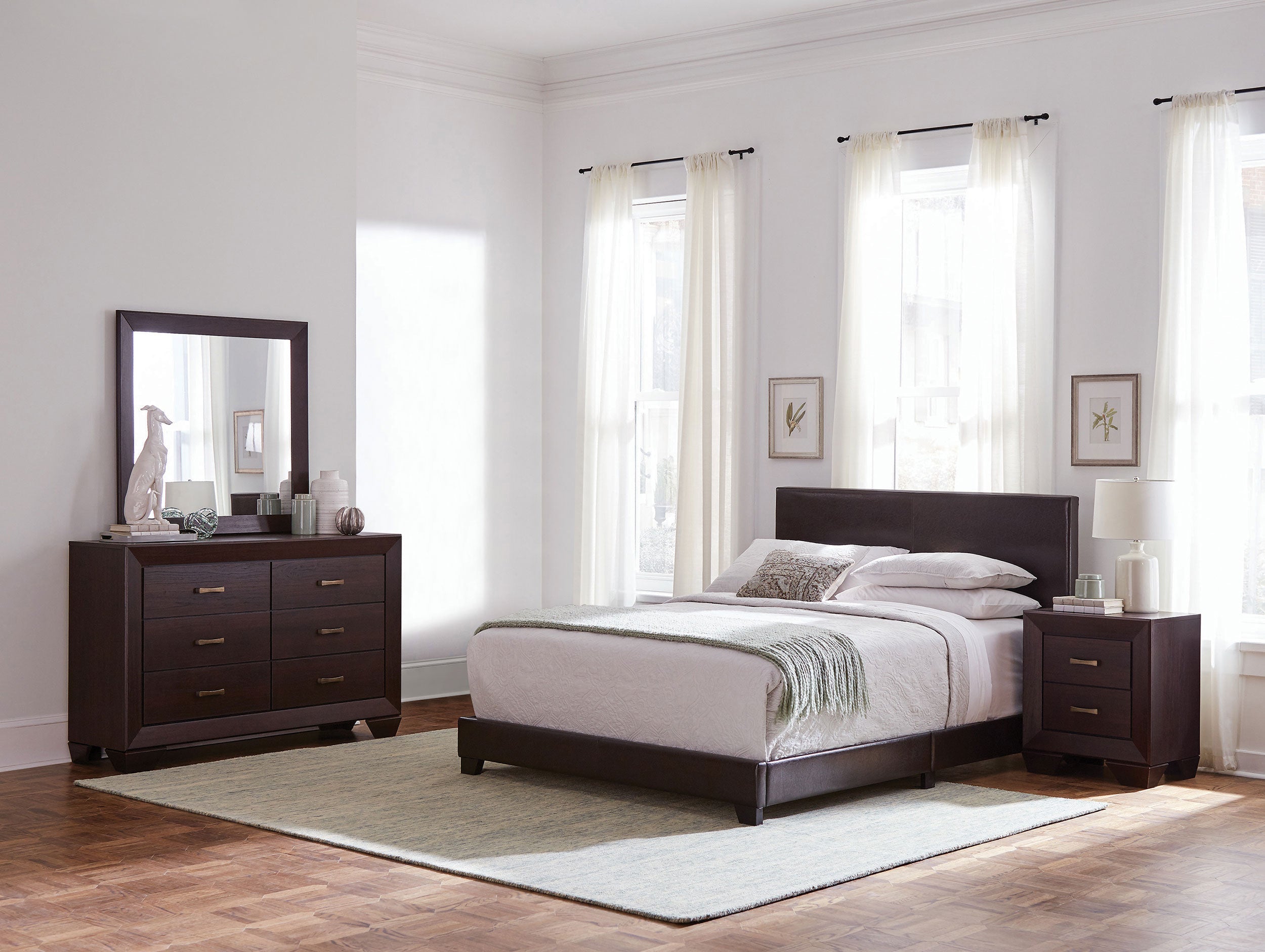 Dorian California King Bedroom Set Dark Cocoa