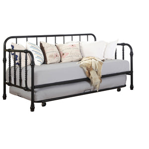 Marina Metal Daybed with Trundle Black