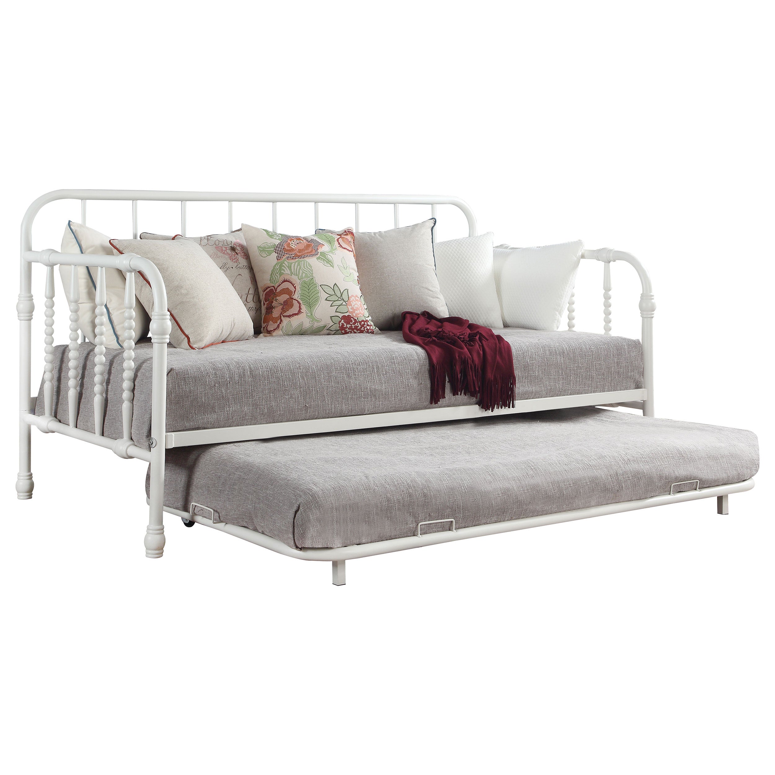 Marina Metal Daybed with Trundle Black
