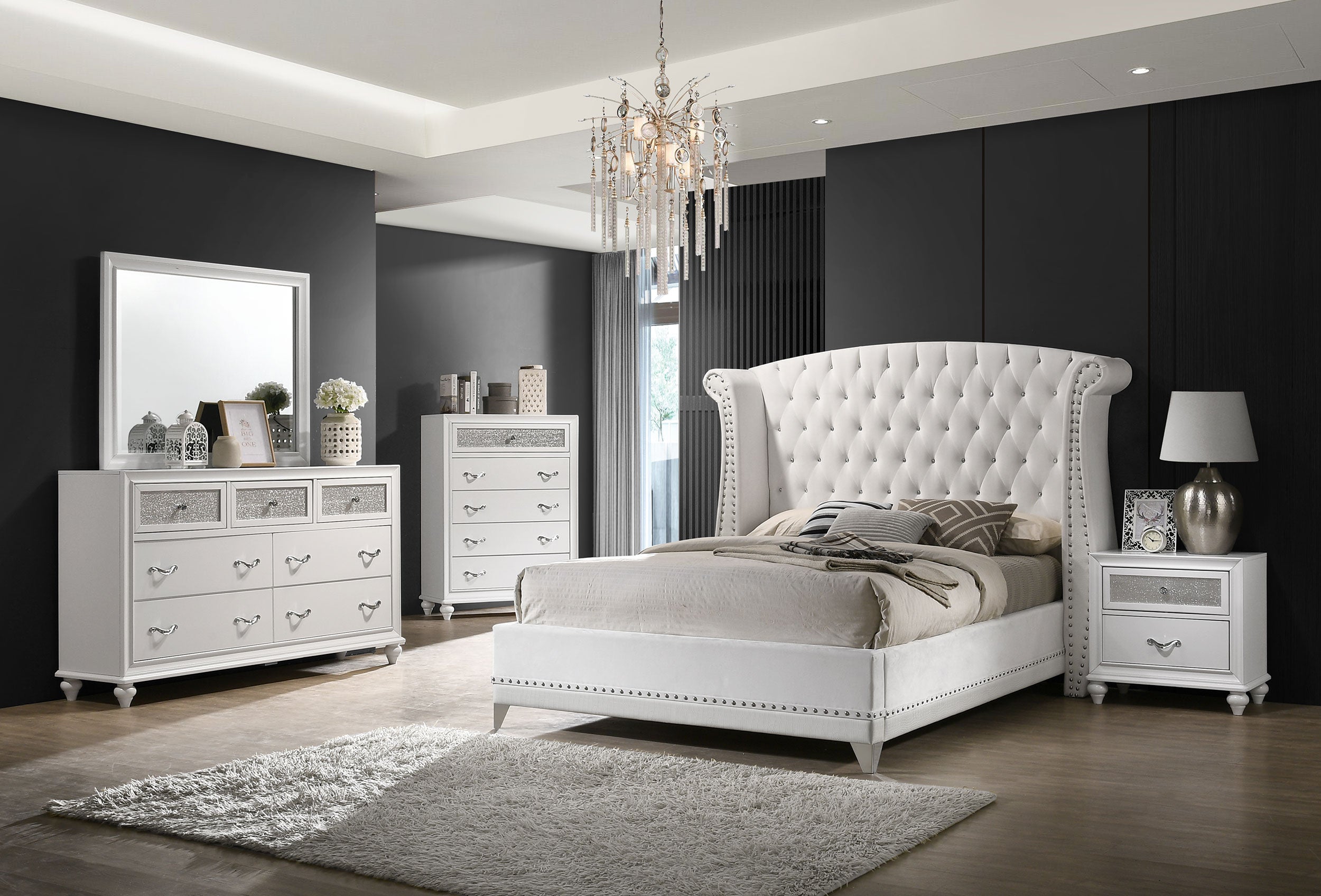 Barzini California King Bedroom Set Black
