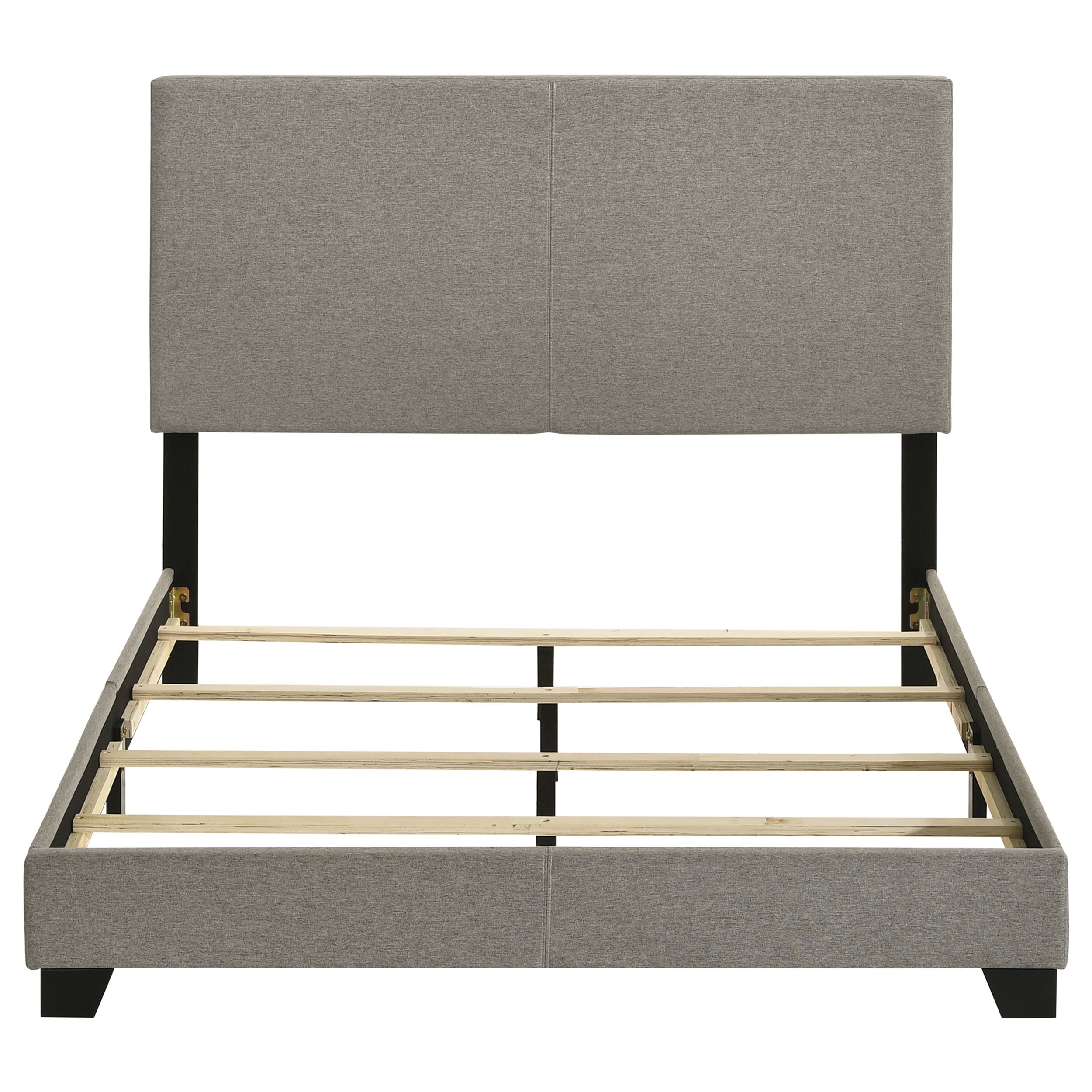 Dorian Fabric Upholstered Panel Bed Taupe