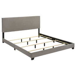 Dorian Fabric Upholstered Panel Bed Taupe