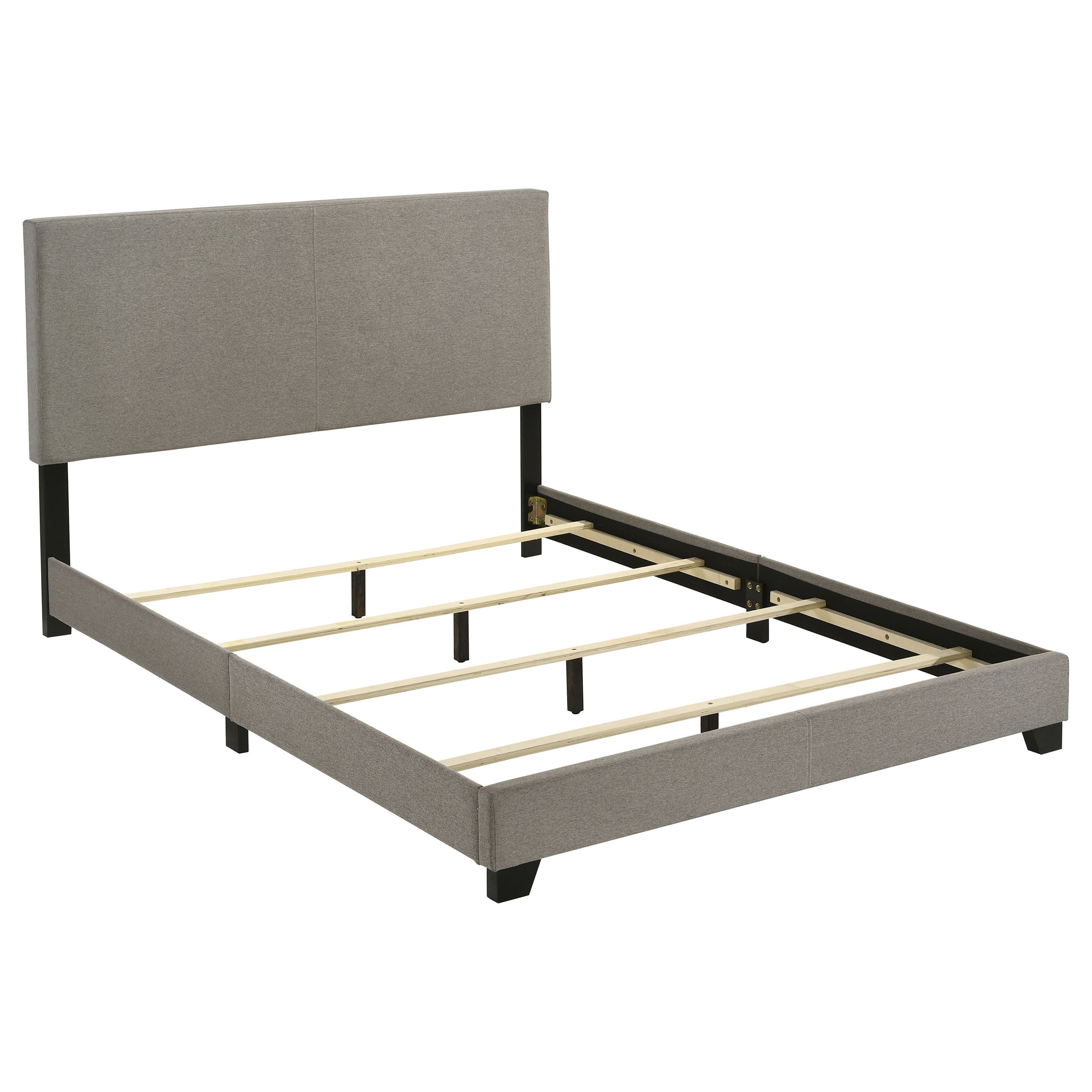 Dorian Fabric Upholstered Panel Bed Taupe