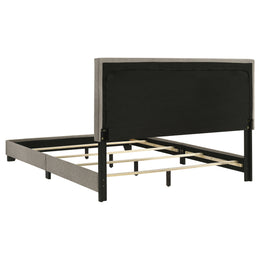 Dorian Fabric Upholstered Panel Bed Taupe