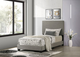 Dorian Fabric Upholstered Panel Bed Taupe