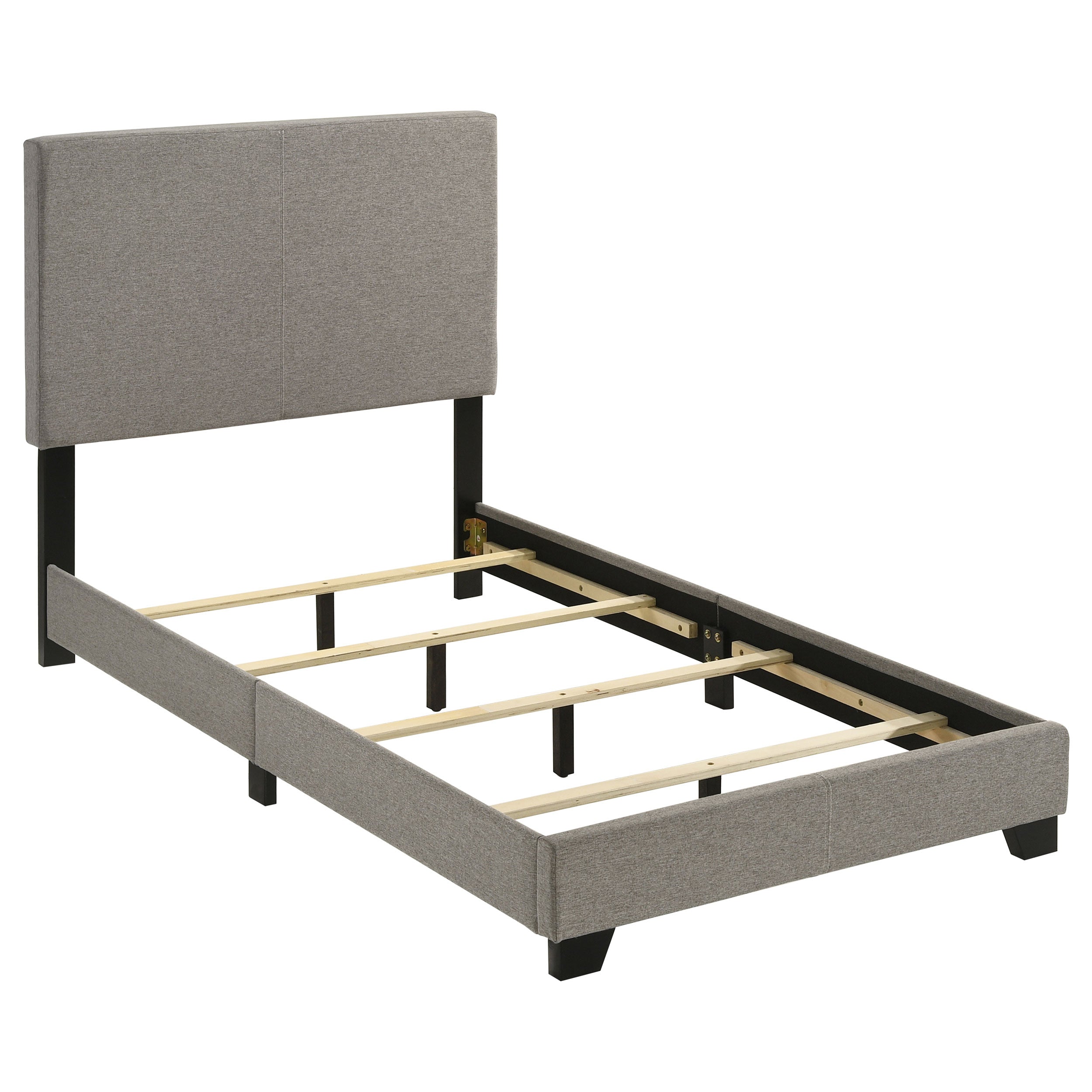 Dorian Fabric Upholstered Panel Bed Taupe