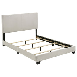 Dorian Fabric Upholstered Panel Bed Cream