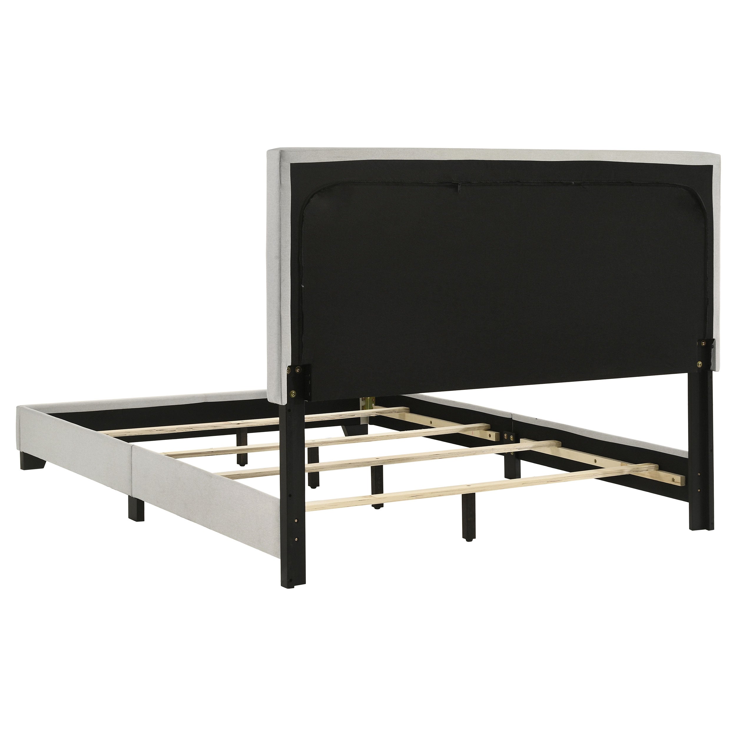 Dorian Fabric Upholstered Panel Bed Cream