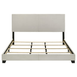 Dorian Fabric Upholstered Panel Bed Cream