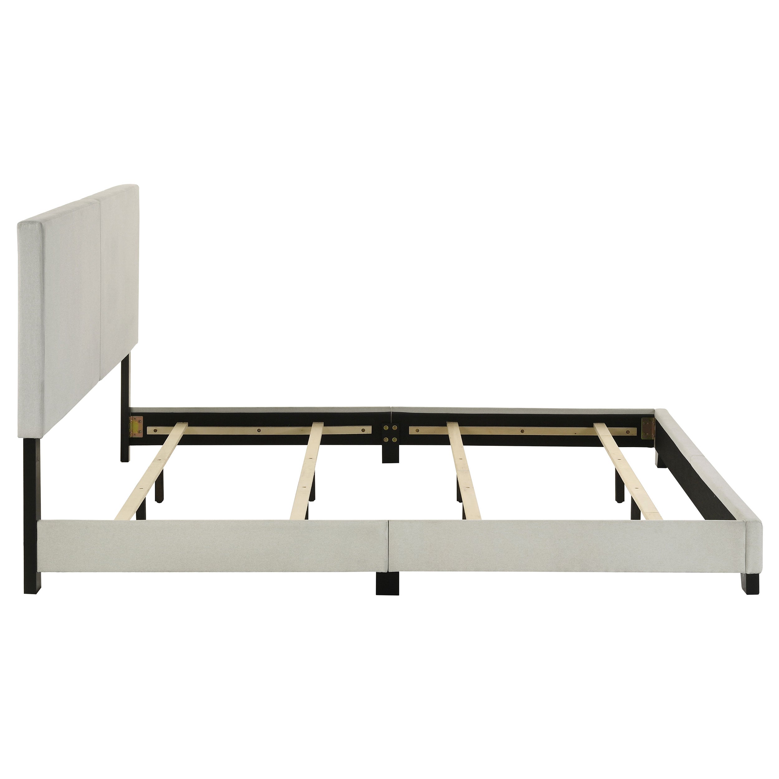 Dorian Fabric Upholstered Panel Bed Cream
