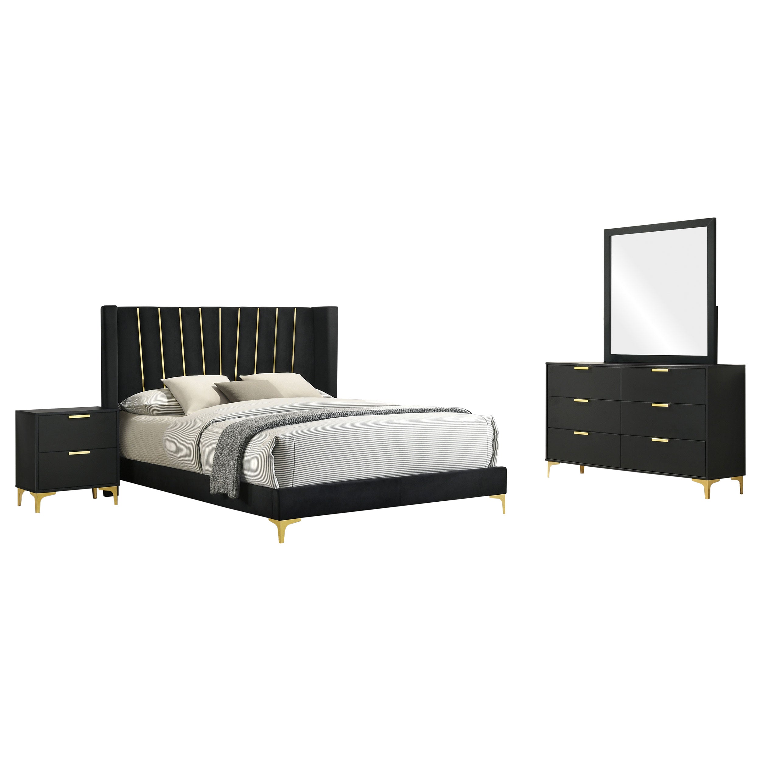 Kendall California King Bedroom Set Black