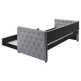 Mockern Upholstered Daybed with Trundle Grey