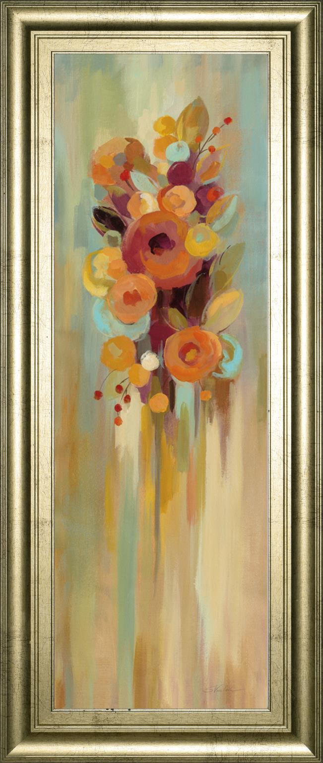 Tall Autumn Flowers I By Silvia Vassileva 18X42 Framed Print