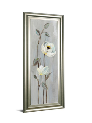 Neutral Branches I On Gray By Silvia Vassileva 18X42 Framed Print